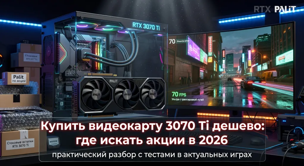Купить видеокарту 3070 Ti дешево: где искать акции в 2026 — практический разбор с тестами в актуальных играх