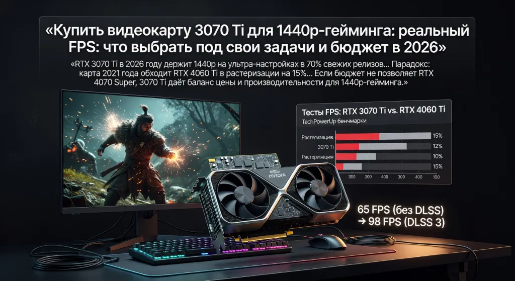 Купить видеокарту 3070 Ti для 1440p-гейминга: реальный FPS: что выбрать под свои задачи и бюджет в 2026
