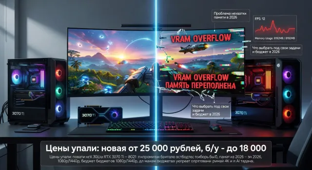 Купить видеокарту 3070 Ti 8GB: проблема нехватки памяти в 2026: что выбрать под свои задачи и бюджет в 2026