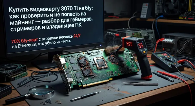 Купить видеокарту 3070 Ti на б/у: как проверить и не попасть на майнинг — разбор для геймеров, стримеров и владельцев ПК