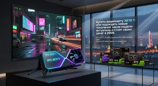 Купить видеокарту 3070 Ti или подождать новые поколения: какие модели актуальны и стоят своих денег в 2026