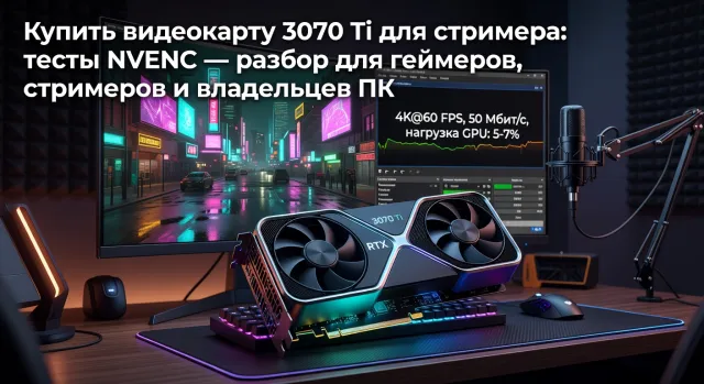 Купить видеокарту 3070 Ti для стримера: тесты NVENC — разбор для геймеров, стримеров и владельцев ПК